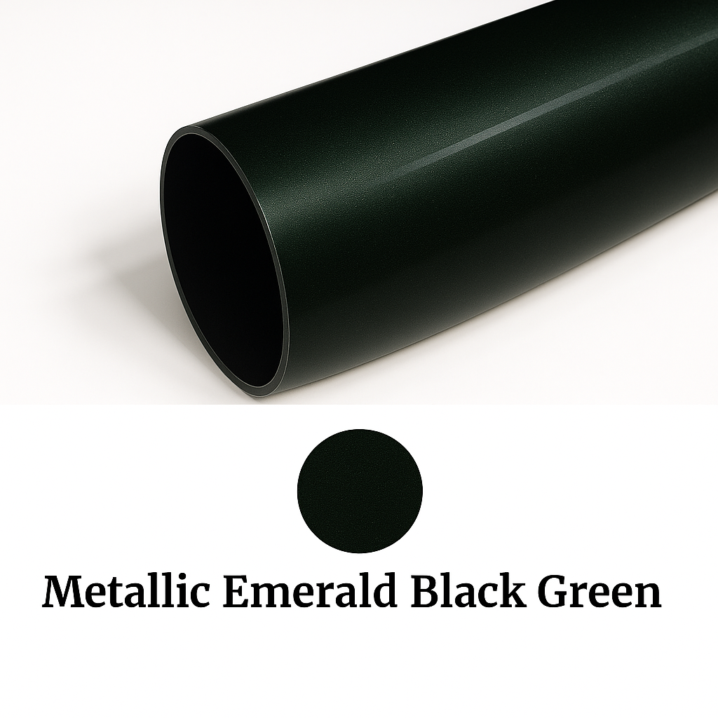 Metallic Emerald Black Green