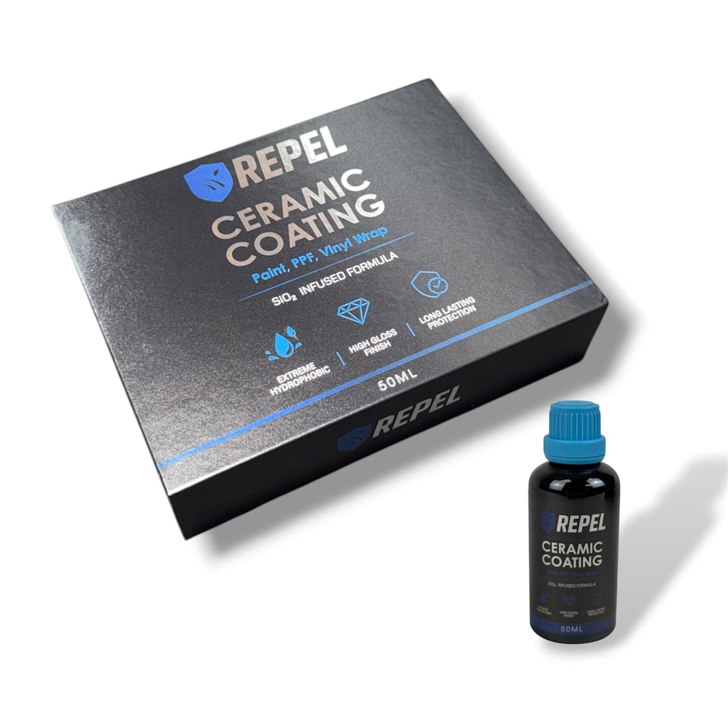 Repel Ceramic Coating - 9H Hardness - Paint, PPF, Vinyl Wrap - 50ML